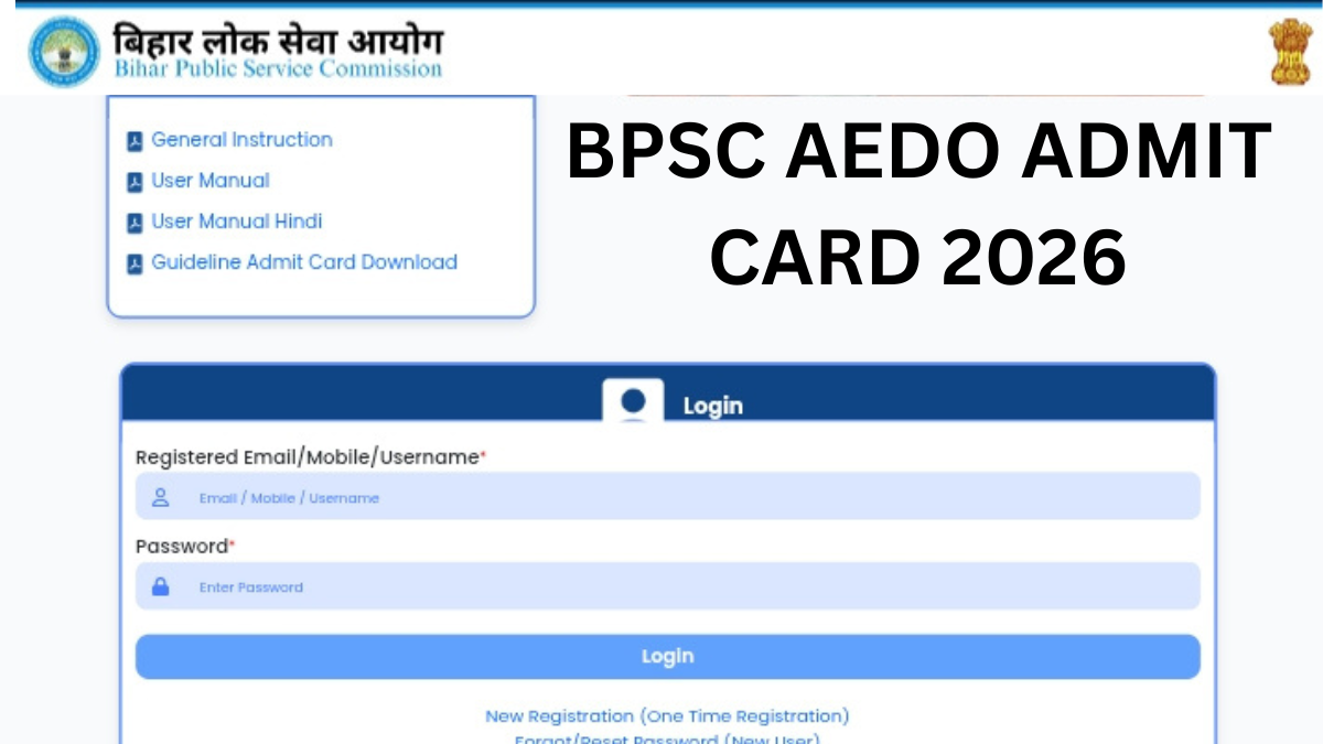 BPSC AEDO ADMIT CARD 2026